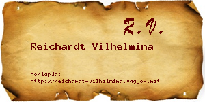 Reichardt Vilhelmina névjegykártya